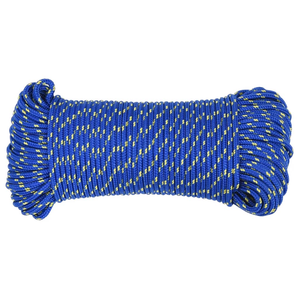 Vidaxl Boat Rope 5 mm 100 m de azul de polipropileno