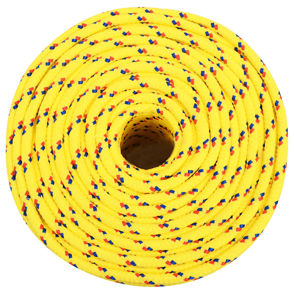 Vidaxl Boat Rope 6 mm 100 m polipropileno amarillo