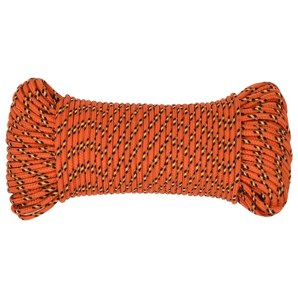Vidaxl boottouw 5 mm 250 m polypropyleen oranje