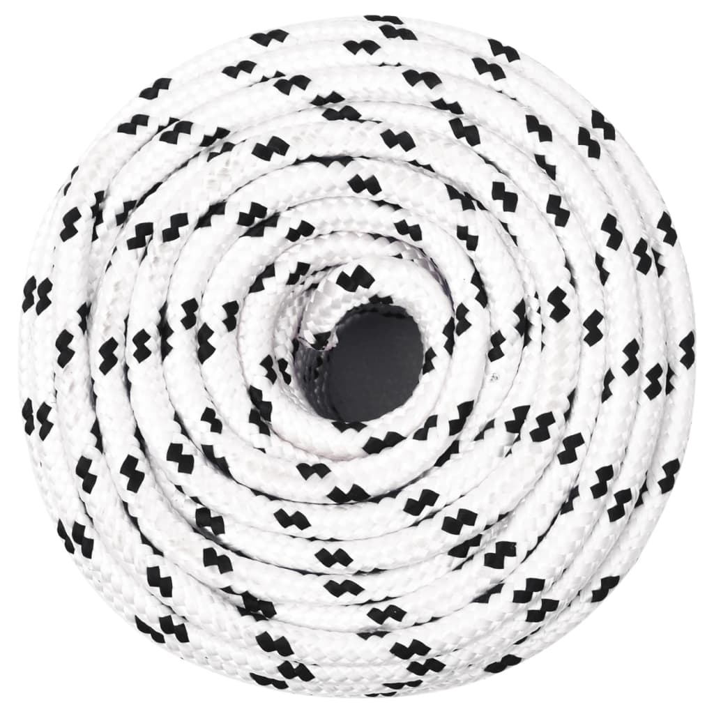 Vidaxl Werkouw 10 mm 100 m poliéster blanco