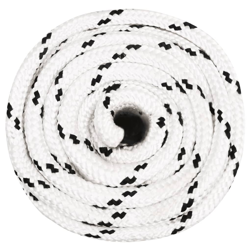 Vidaxl Werkouw 16 mm 100 m poliéster blanco