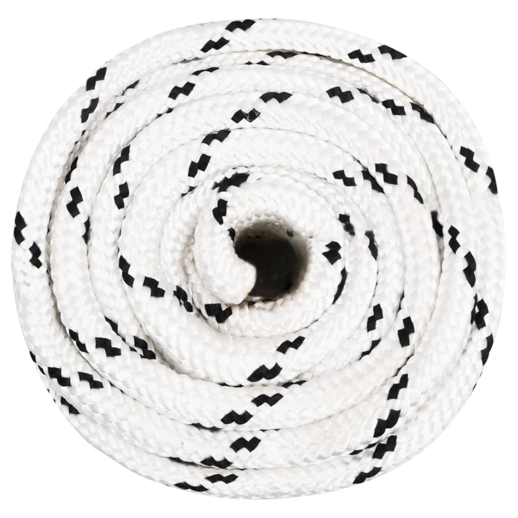 Vidaxl Werkouw 18 mm 50 m poliéster blanco