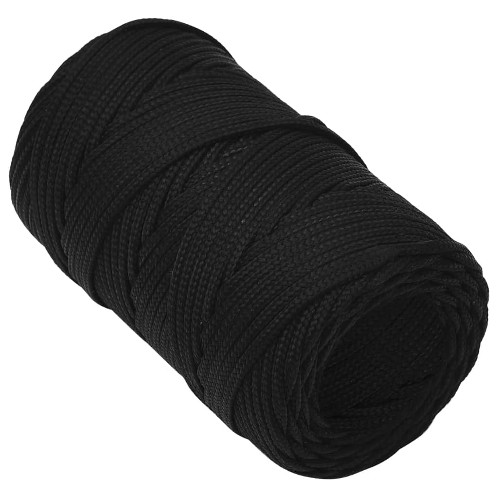 Vidaxl Werkouw 2 mm 250 m poliestere nero