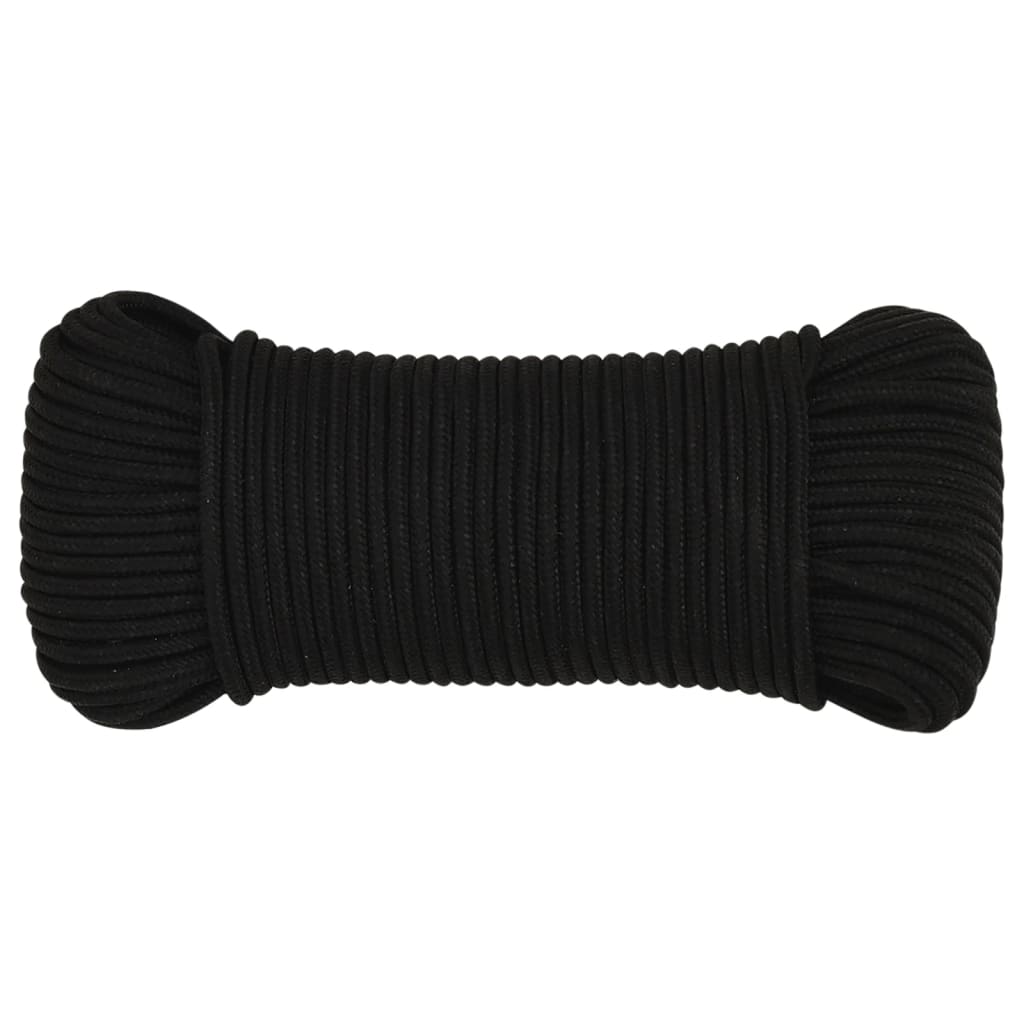 Vidaxl Werkouw 5 mm 100 m poliéster negro