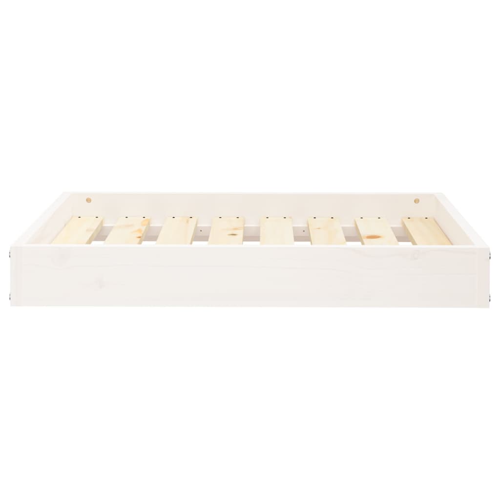 Vidaxl hondenmand 71,5x54x9 cm massief grenenhout wit