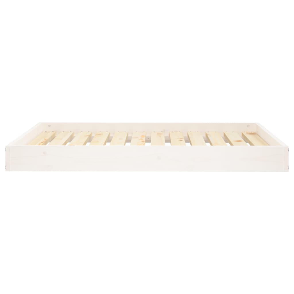 Vidaxxl cama para perros 101,5x74x9 cm madera maciza de pino blanco