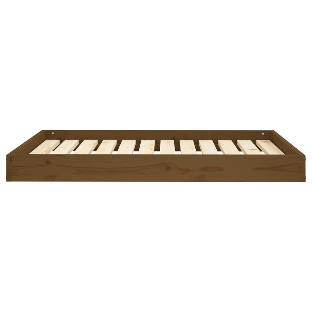 Vidaxl Dog Basket 101.5x74x9 cm Miele di pino solido marrone