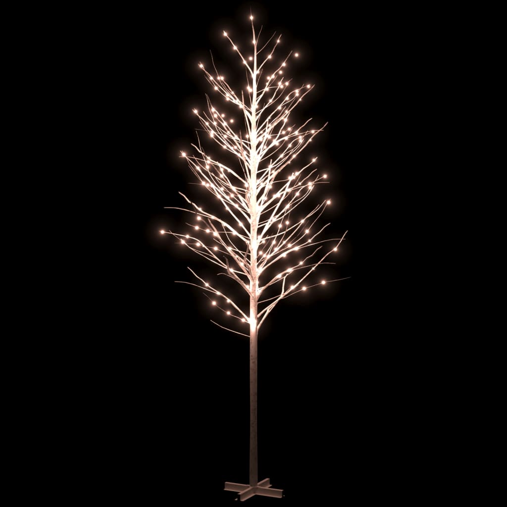 Vidaxl Berkenboom LED 672 LED White White 400 cm blanco
