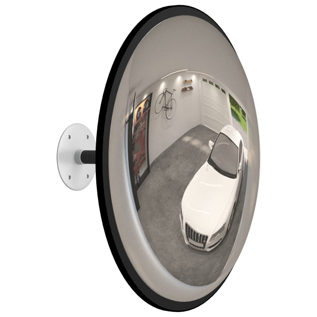 Specchio del traffico Vidaxl per interno Ø40 cm Black acrilico