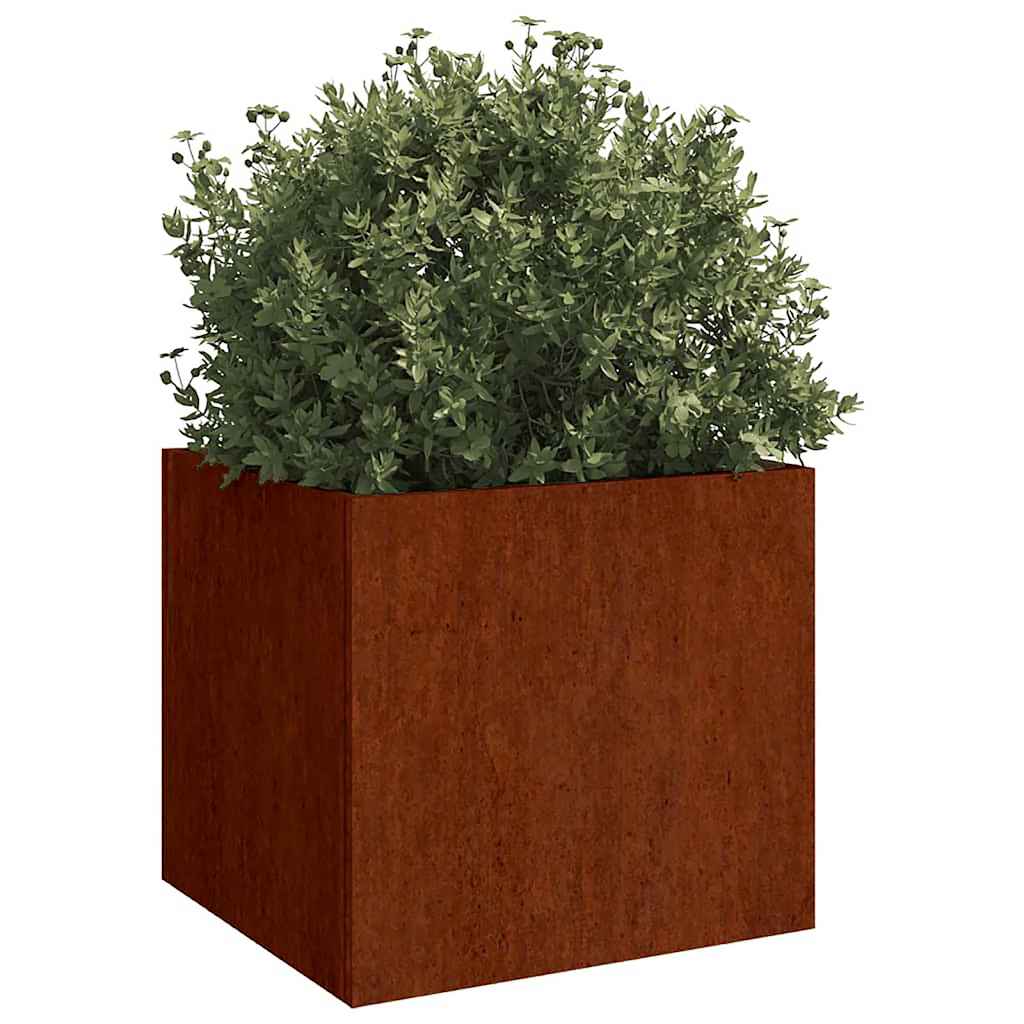 Vidaxl plantenbak 32x30x29 cm cortenstaal