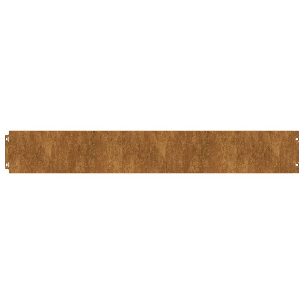 Vidaxl Gazon bordes 10 piezas 15x103 cm Cortenstaal flexible