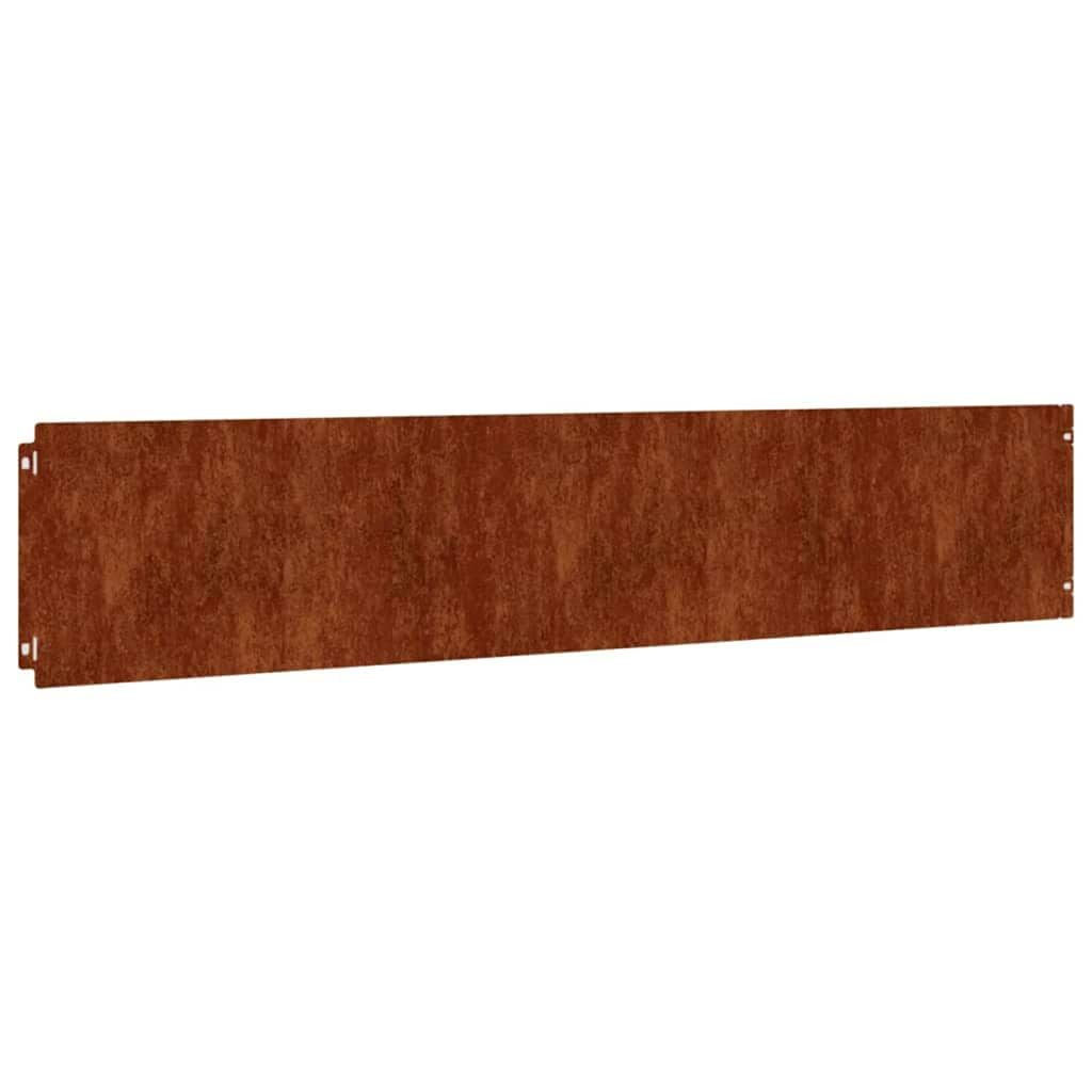 Vidaxl gazonranden 10 stuks 20x103 cm flexibel cortenstaal