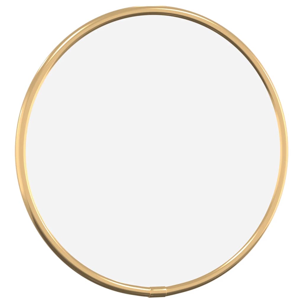 Espejo de pared Vidaxl alrededor de Ø20 cm de color oro