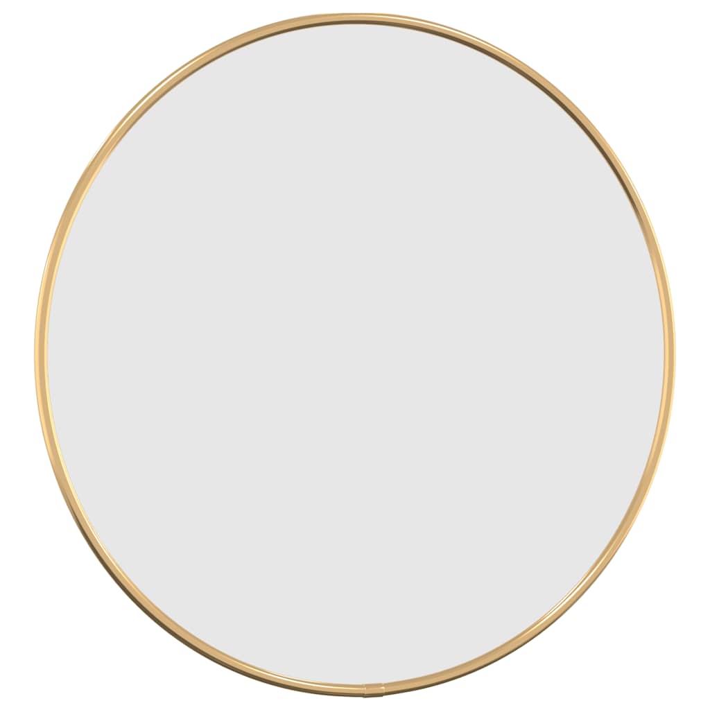 Vidaxl Mirror de pared redondo Ø40 cm de oro