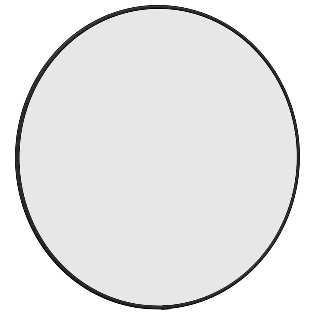 Specchio da parete Vidaxl Round Ø50 cm nero