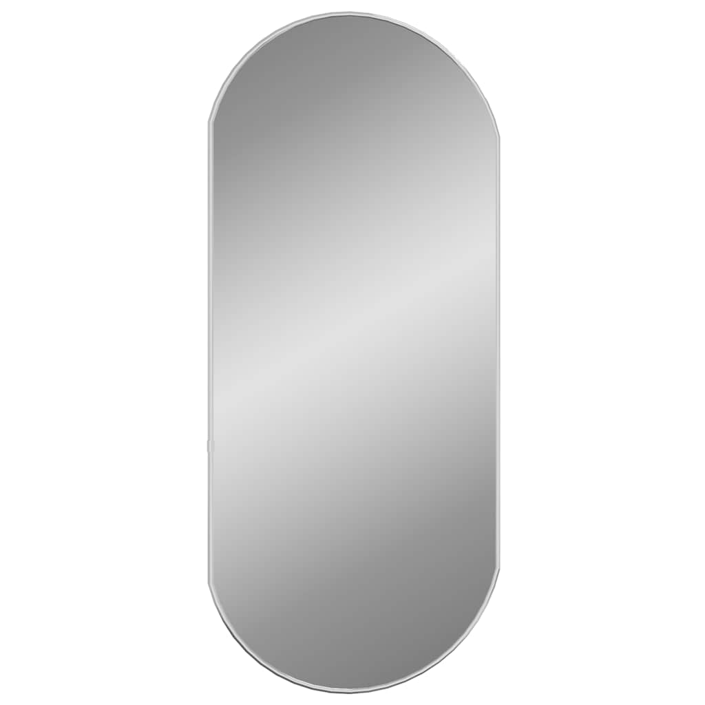 Specchio da parete Vidaxl 80x35 cm color argento ovale