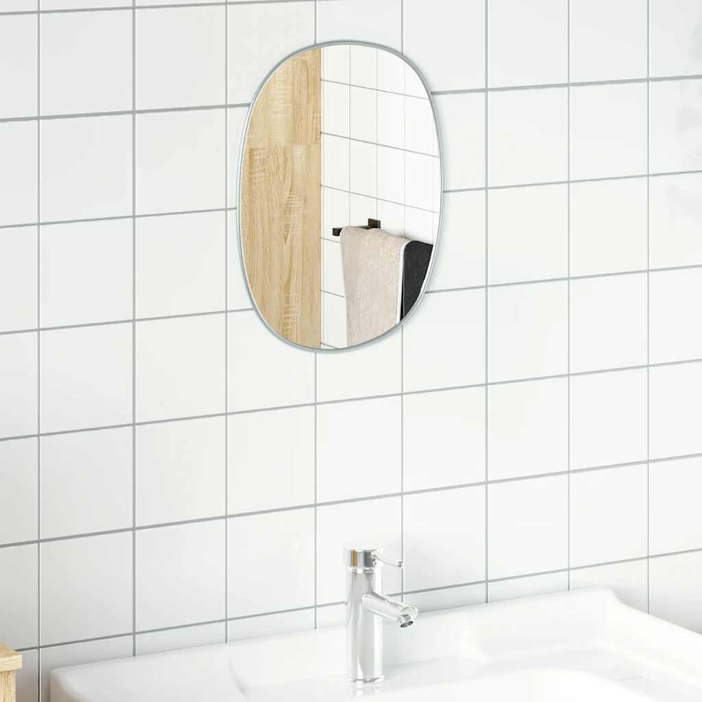 Specchio da parete Vidaxl 30x25 cm color argento