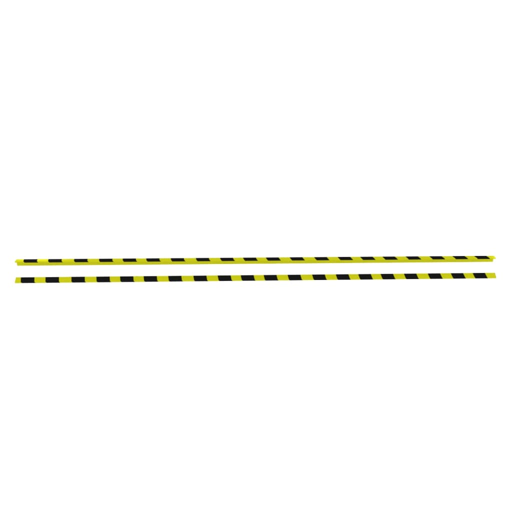 Vidaxl angolo protettori 2 St 4.5x4.5x104 cm PU giallo e nero