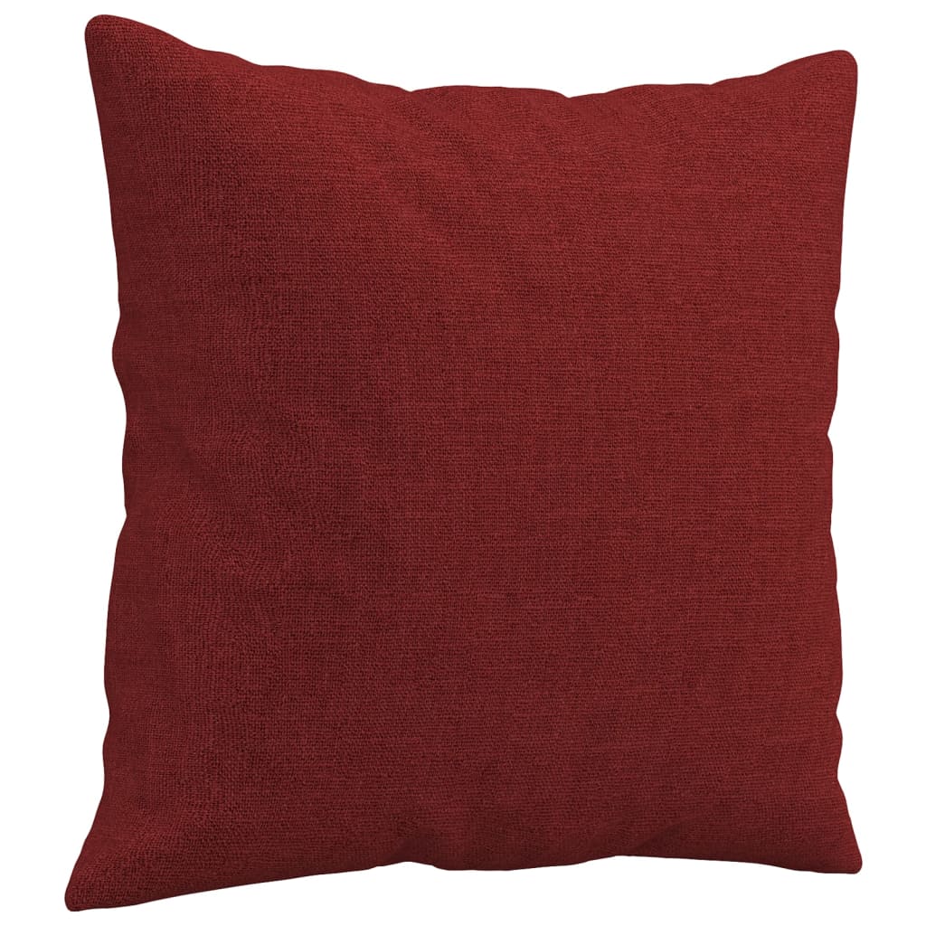 Vidaxl Cuscini decorativi 2 ST 40x40 cm Vino in tessuto rosso