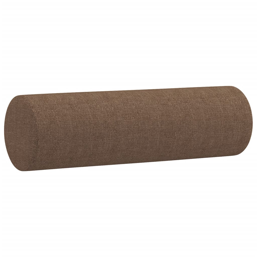 Vidaxl Cuscini decorativi 2 St 15x50 cm tessuto marrone