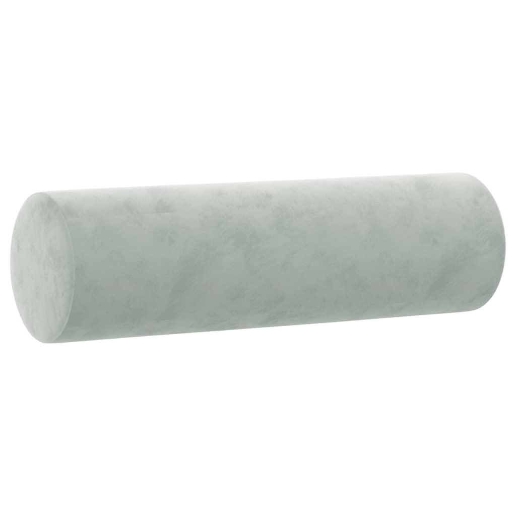 Vidaxl cojines decorativos 2 st 15x50 cm terciopelo gris claro