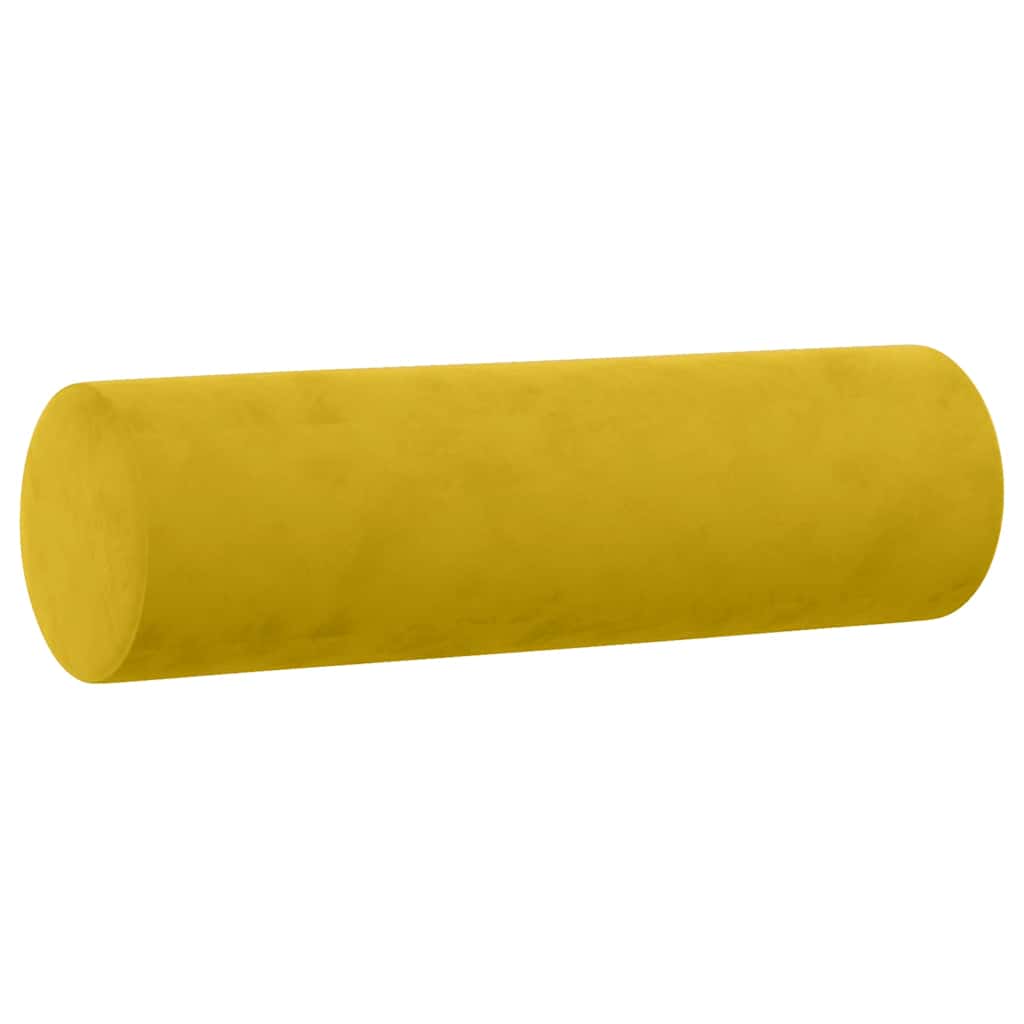 Vidaxl Cuscini decorativi 2 St 15x50 cm Velvet Giallo
