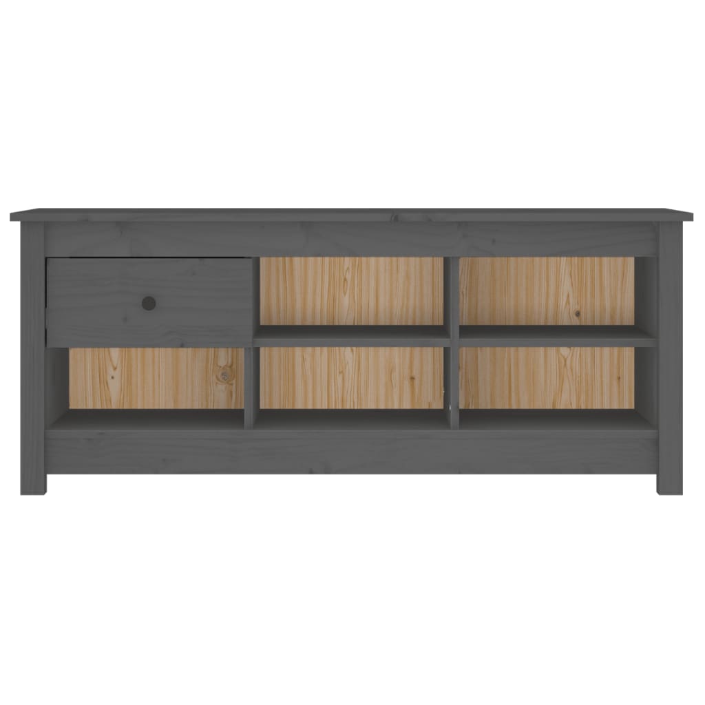 Vidaxx zapatero 110x38x45,5 cm madera maciza de pino gris