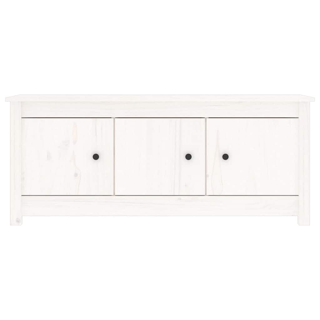 Vidaxl schoenenkast 110x38x45,5 cm massief grenenhout wit