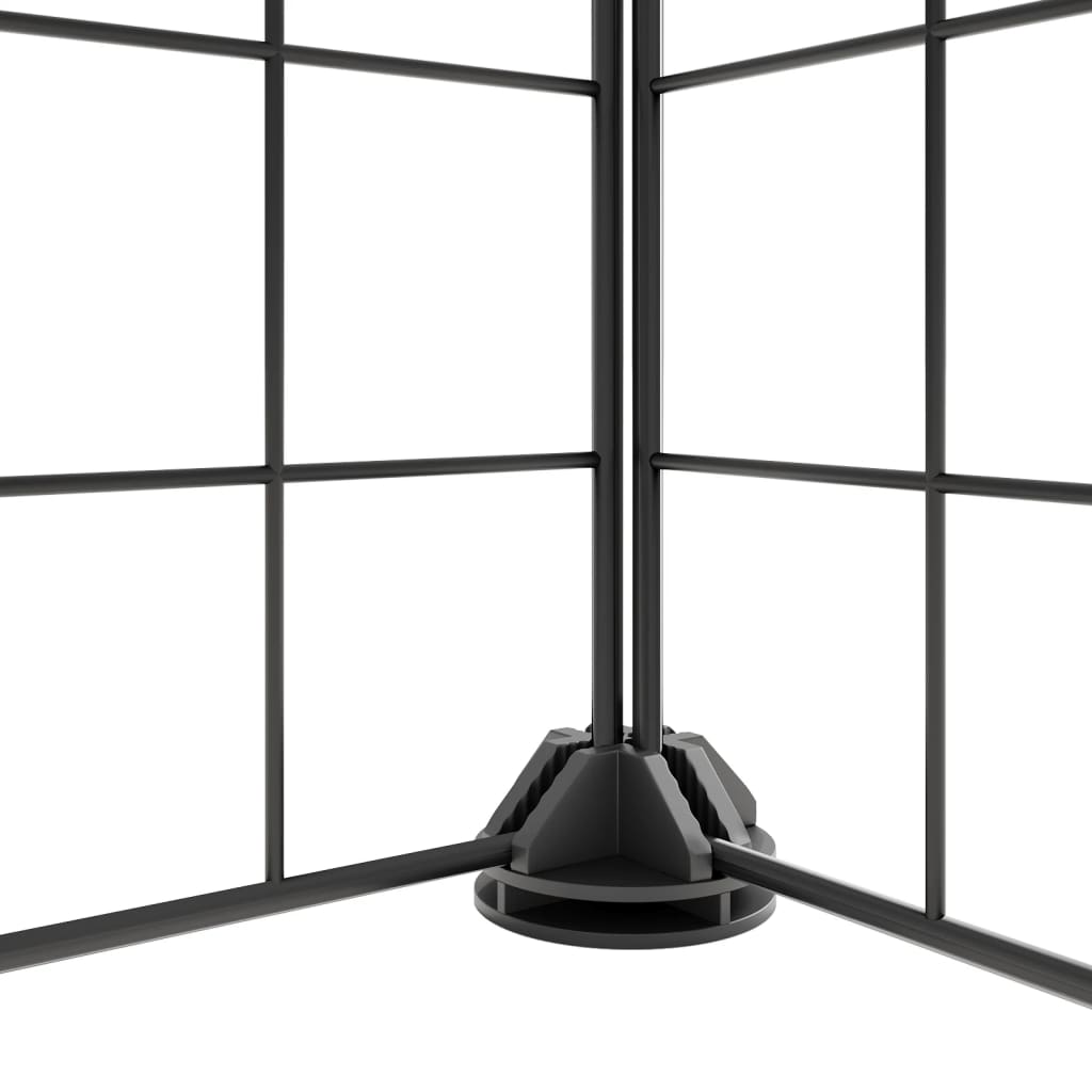 Vidaxl Pets Cage con puerta 44 paneles 35x35 cm de acero negro