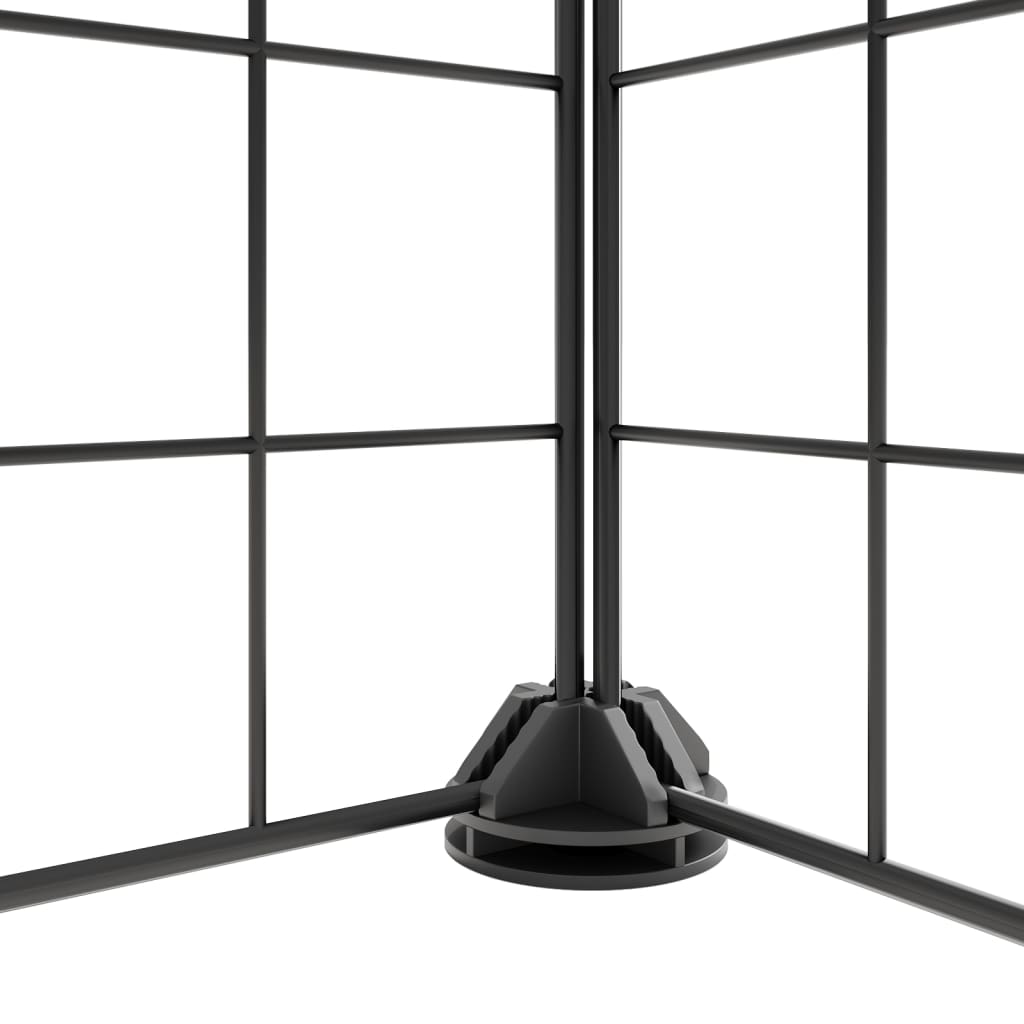 Vidaxl Pets Cage con puerta 44 paneles 35x35 cm de acero negro