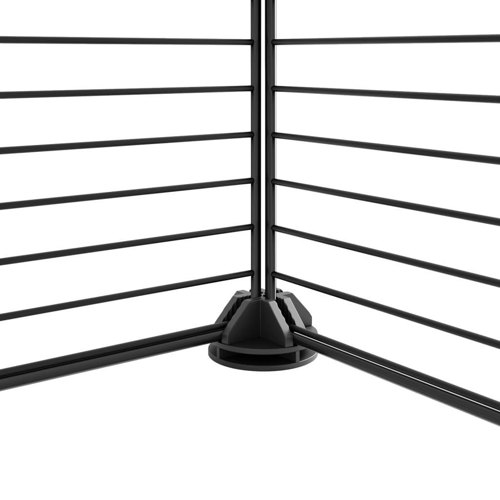 Vidaxl Pets Cage con puerta 44 paneles 35x35 cm de acero negro