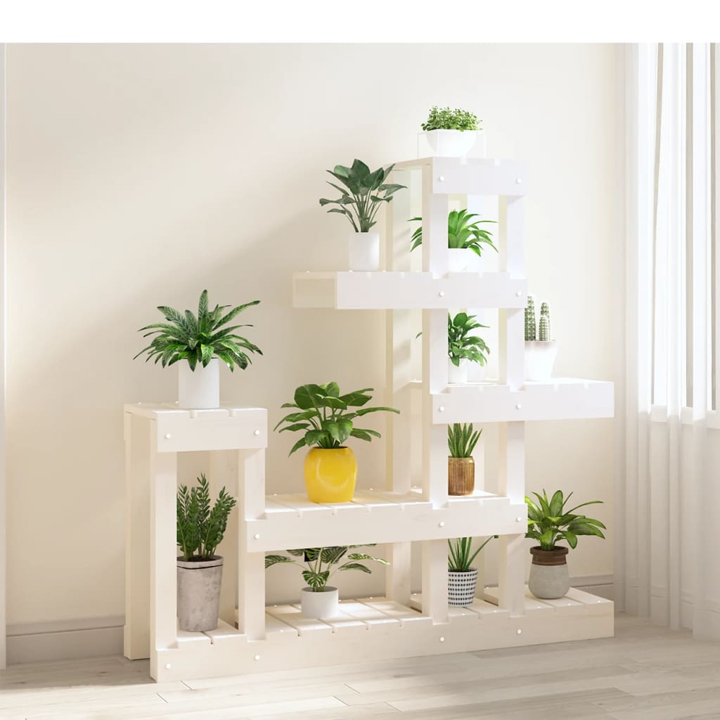 Vidaxx soporte para plantas 92x25x97 cm madera maciza de pino blanco