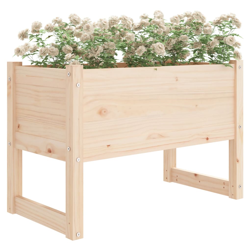 Jardinera vidaxx 78x40x52 cm madera maciza de pino