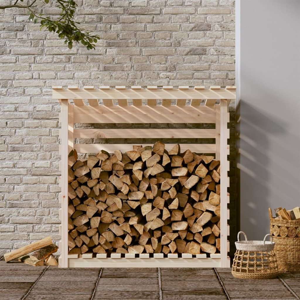 Vidaxl Fireplace Trek 108x73x108 cm de pino sólido