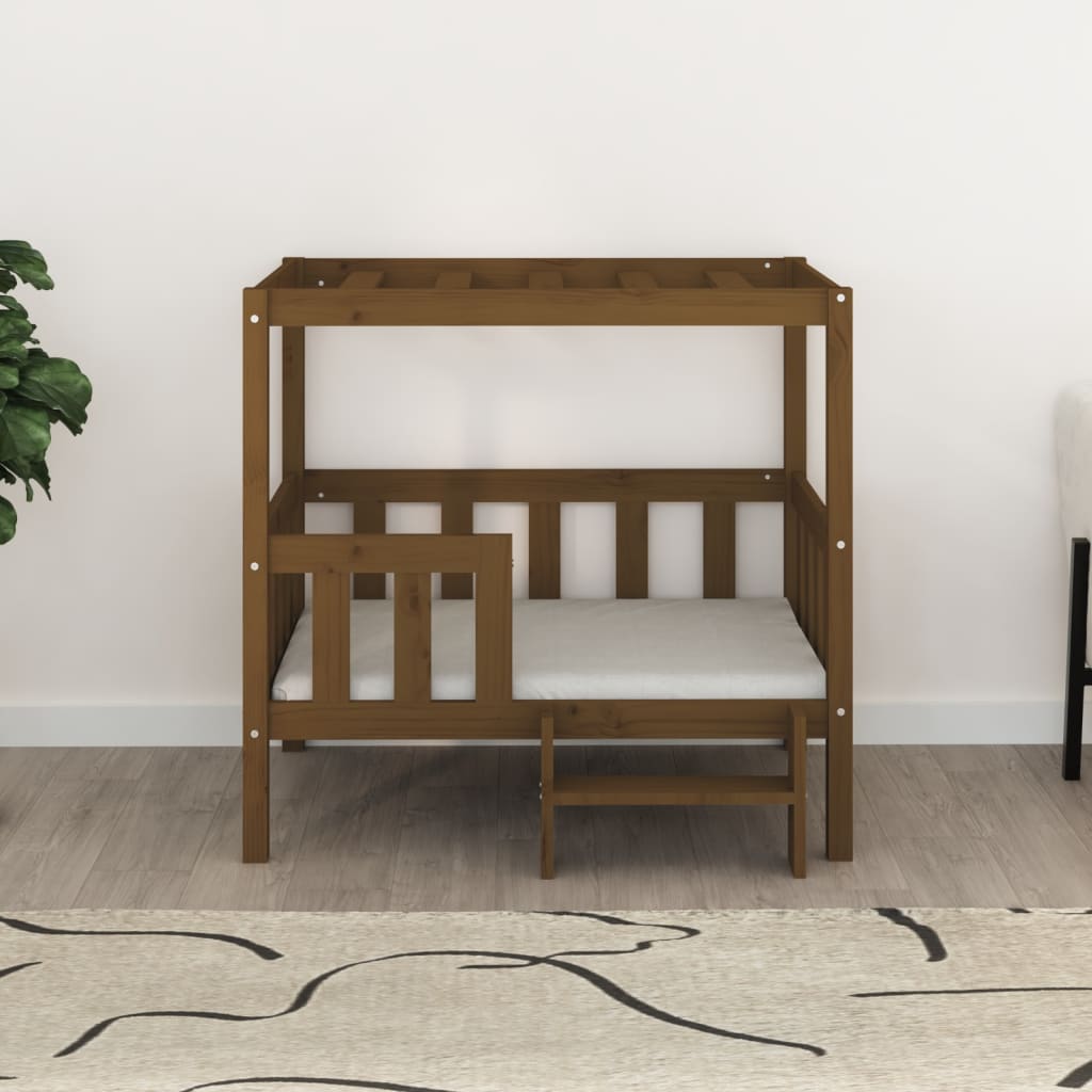 Vidaxl Dog Basket 95.5x73.5x90 cm Miele di pino solido marrone