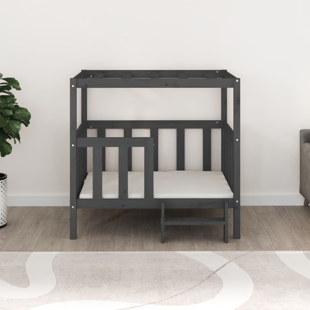 Vidaxl Dog Basket 105,5 x 83,5 x 100 cm Pine grigio
