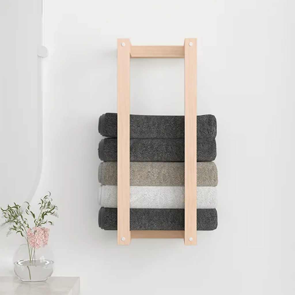 Vidaxx toallero 23x18x60 cm madera maciza de pino