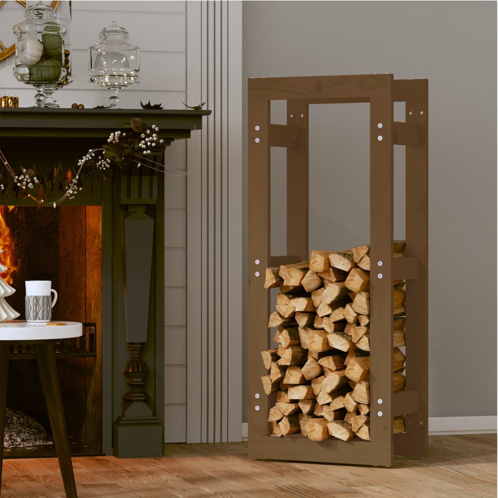 Chimenea de Vidaxl 41x25x100 cm de pino sólido marrón
