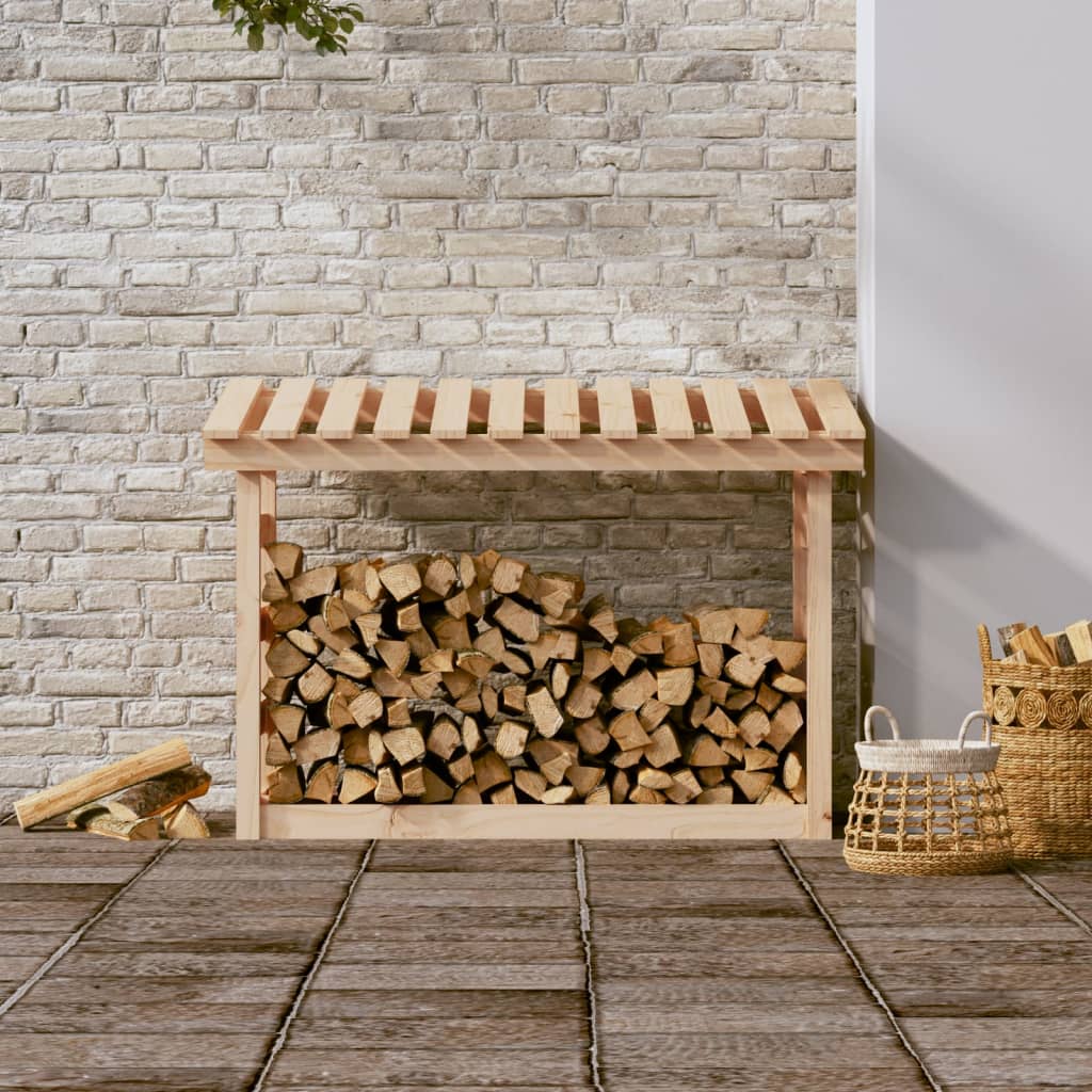 Vidaxl Fireplace Trek 108x64.5x78 cm de pino sólido