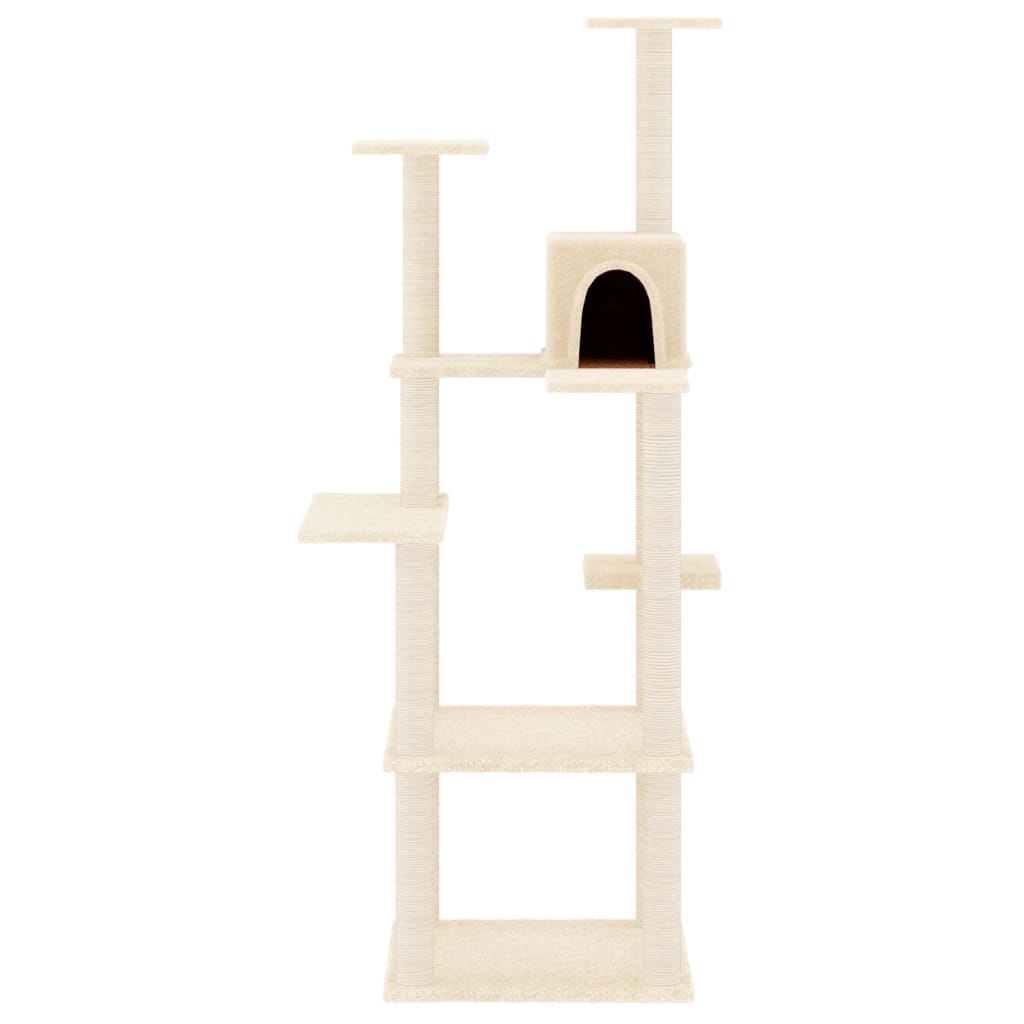 Vidaxl Cat Furniture con graffi di sisal 153 cm crema