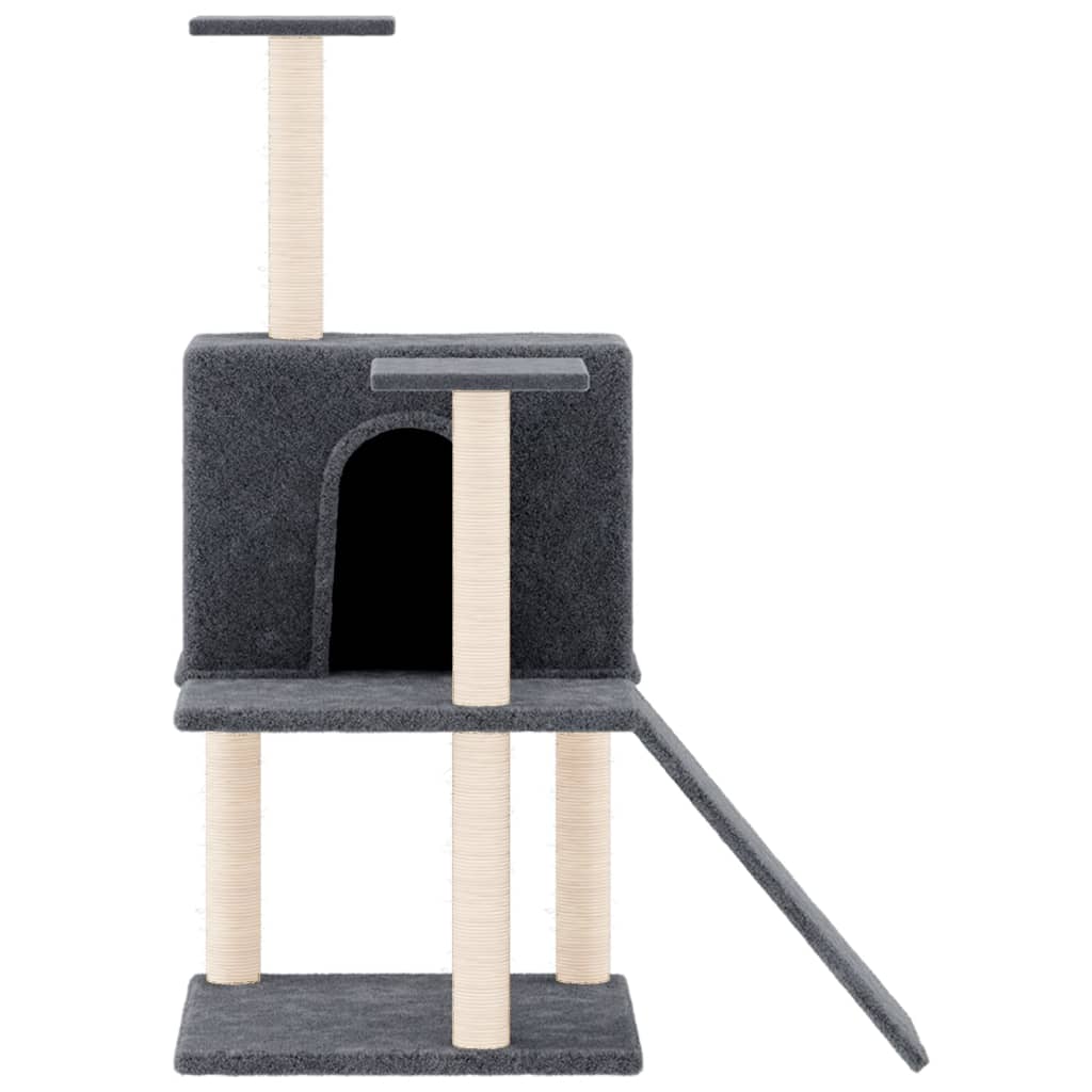Vidaxl Cat Furniture con graffi di sisal 109 cm grigio scuro