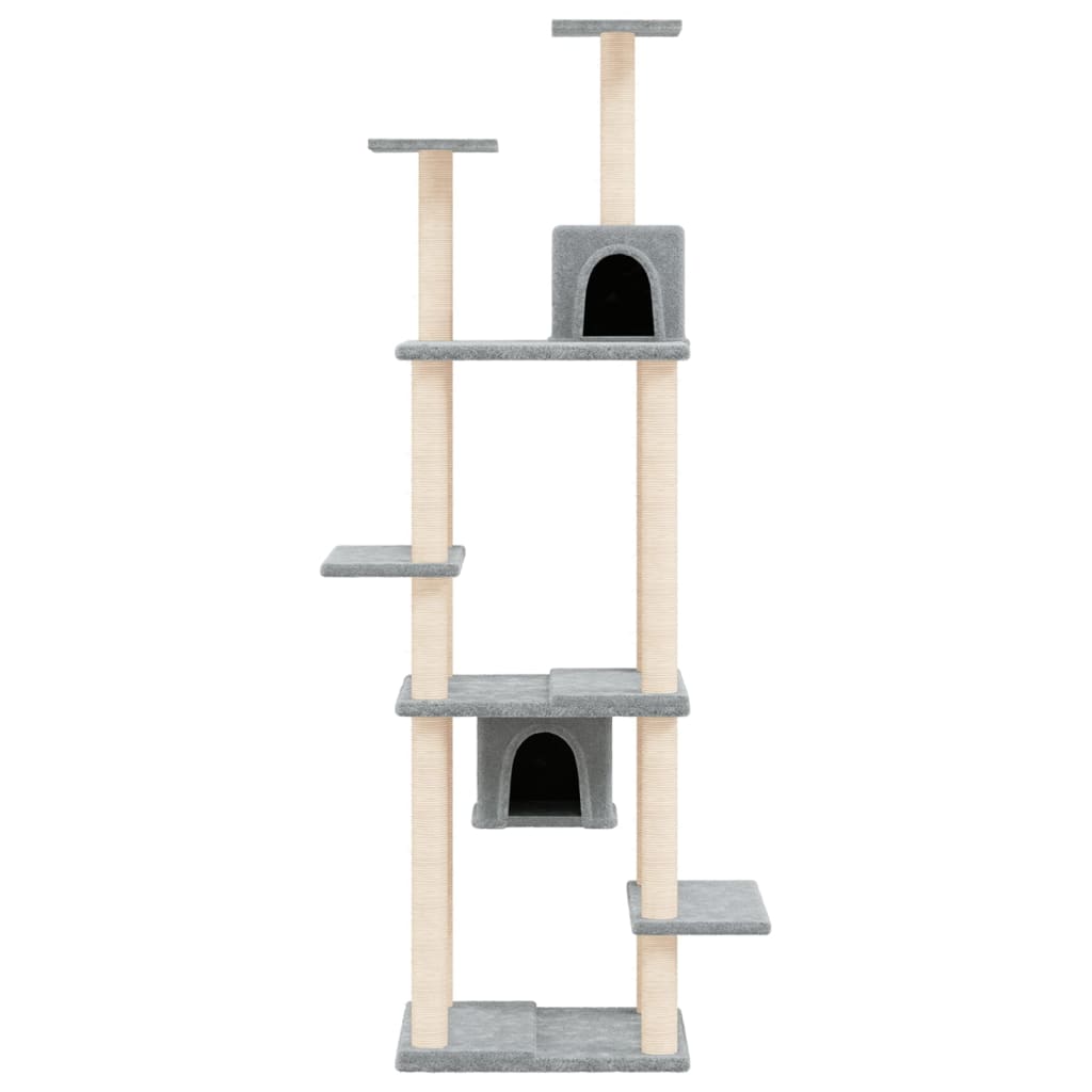 Vidaxl Cat Furniture con graffi di sisal 176 cm grigio chiaro