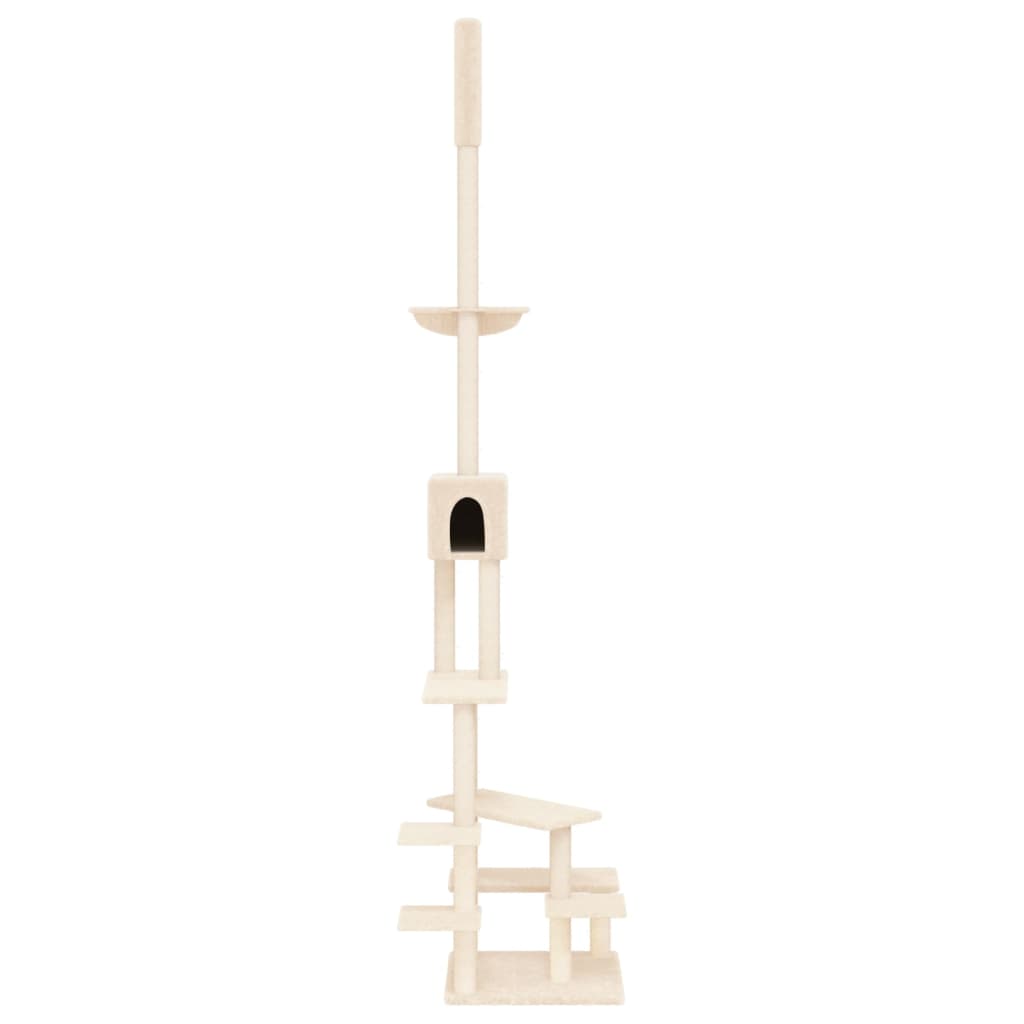 Vidaxl Cat Moberniture piso a techo 268.5-294.5 cm de color crema
