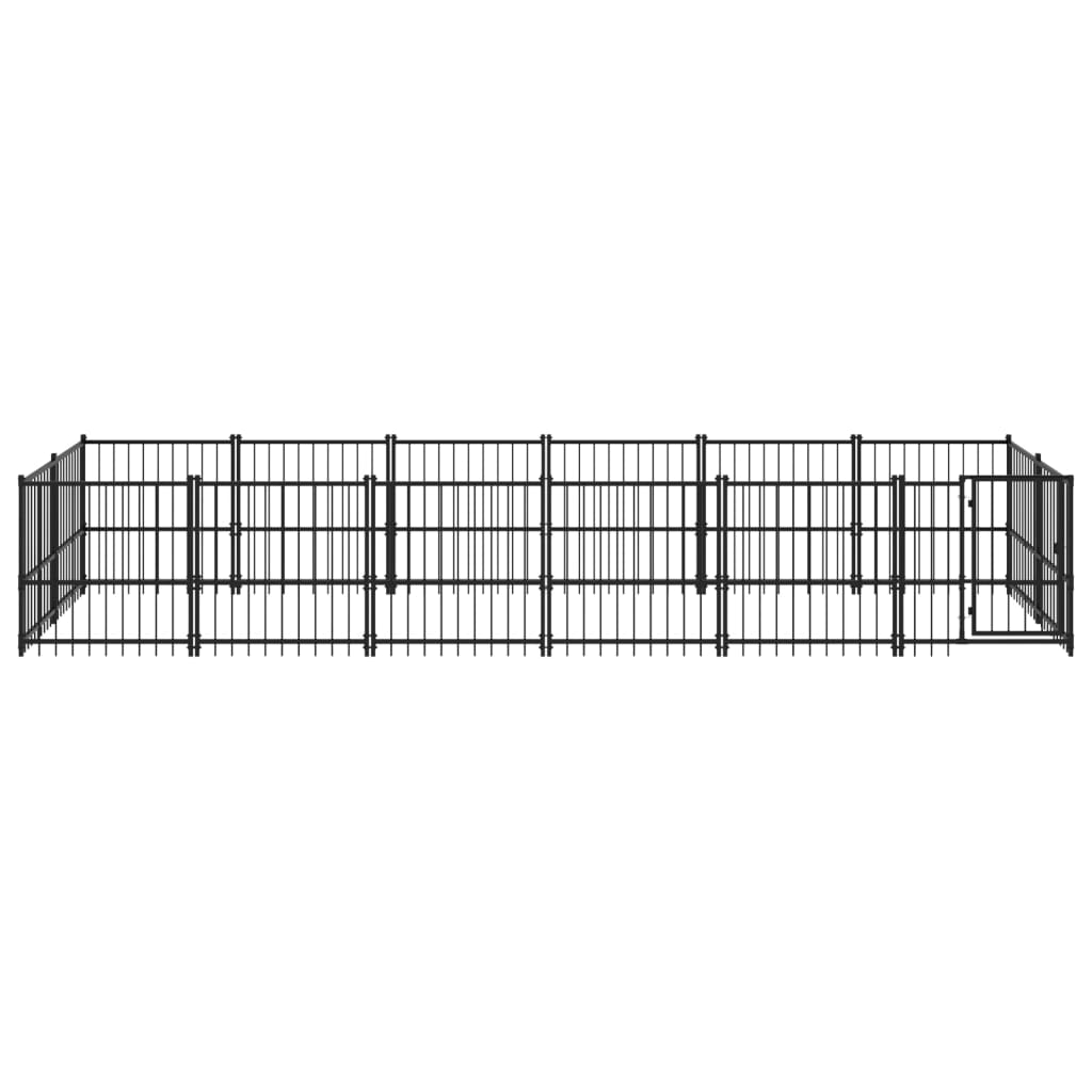 Perrera de perros Vidaxl para acero de 11.26 m²