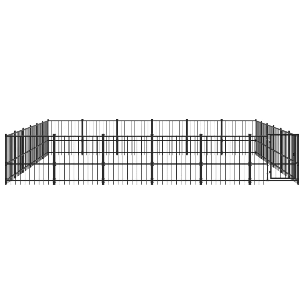Vidaxl Dog Kennel per 33,87 m² acciaio