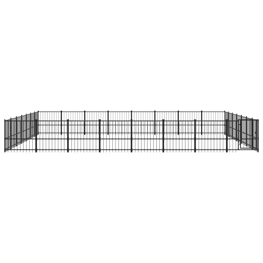 Vidaxl Dog Kennel per 52,69 m² acciaio