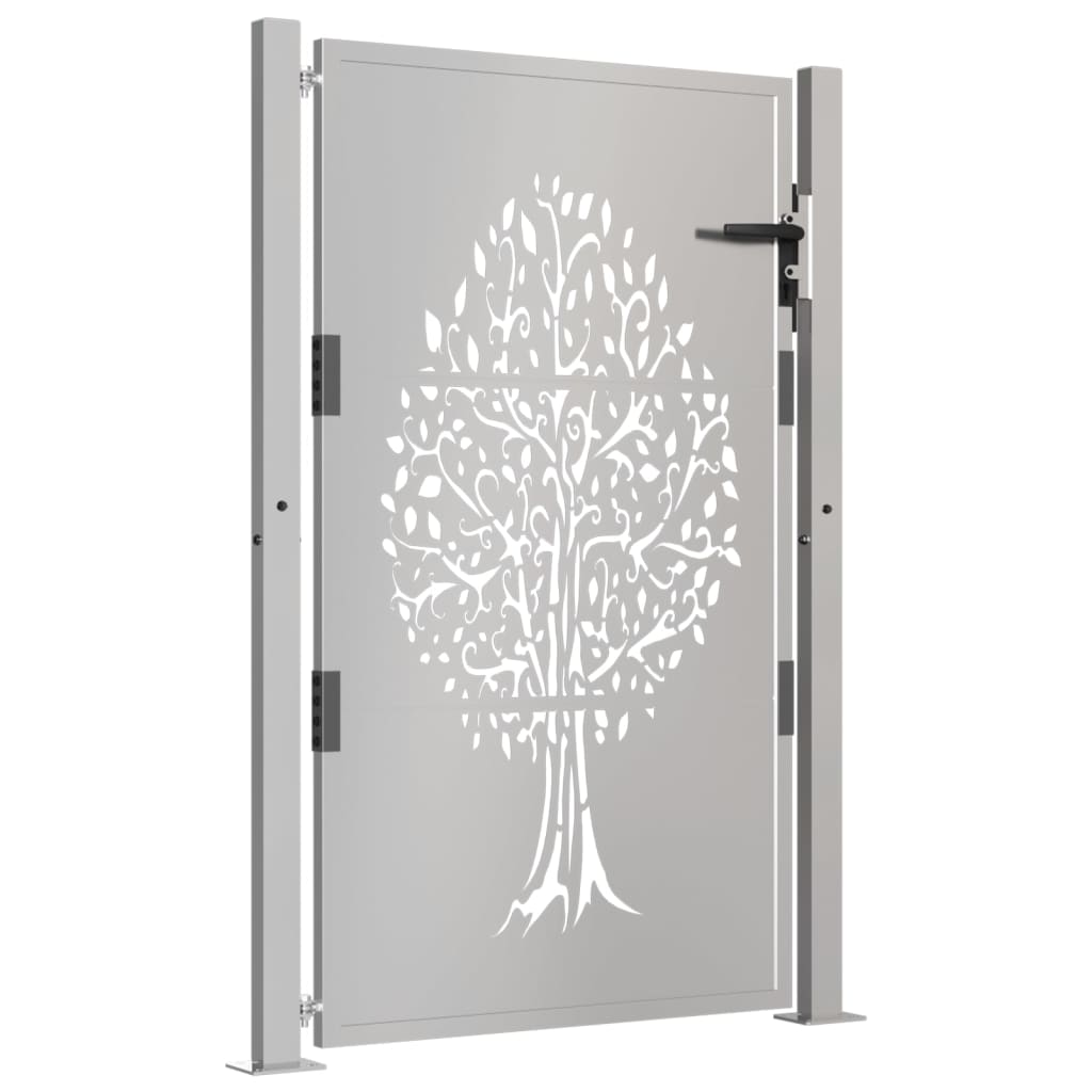 Vidaxl Poort 105x130 cm Design dell'albero Cortenstaal