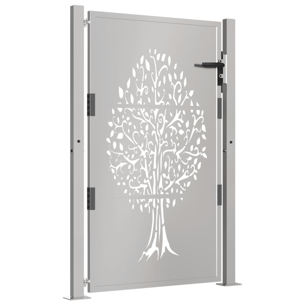 Vidaxl Poort 105x155 cm Design dell'albero Cortenstaal