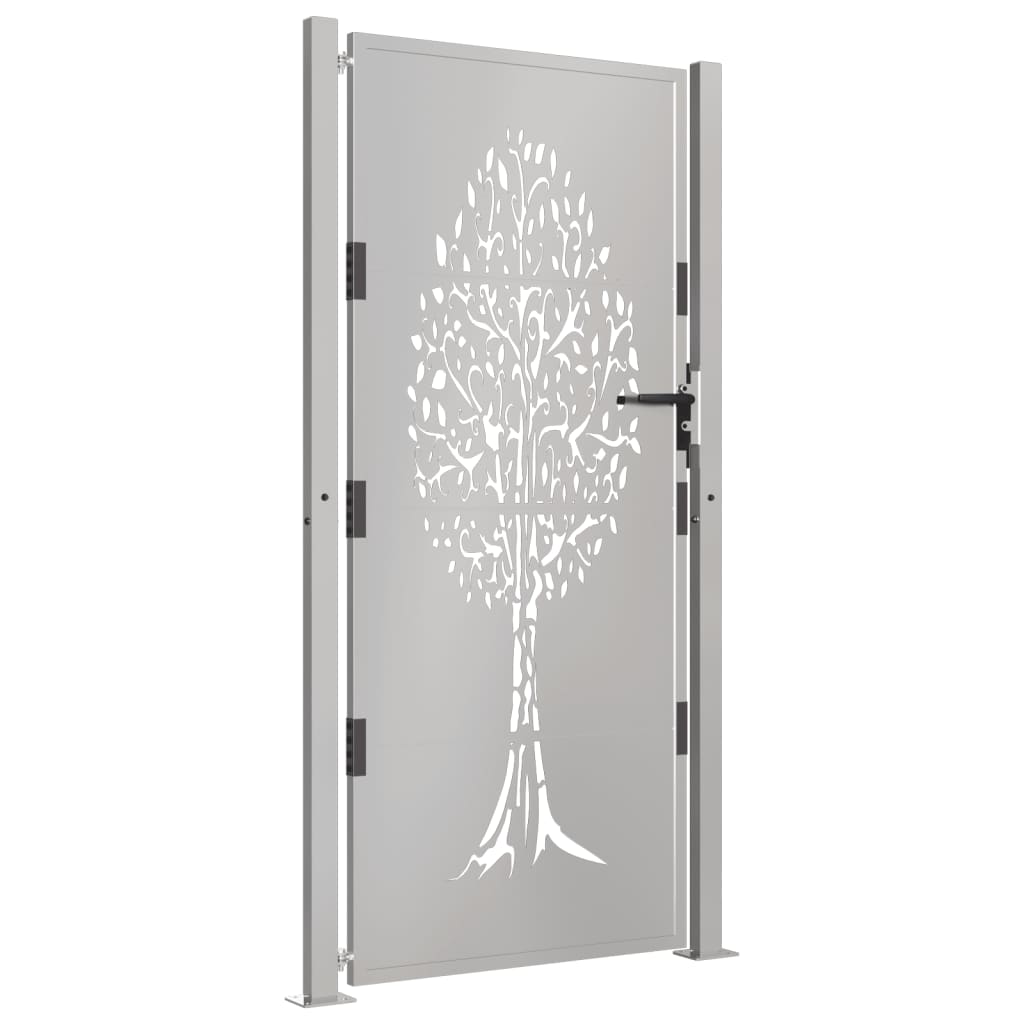 Vidaxl Poort 105x180 cm Diseño de árboles Cortenstaal