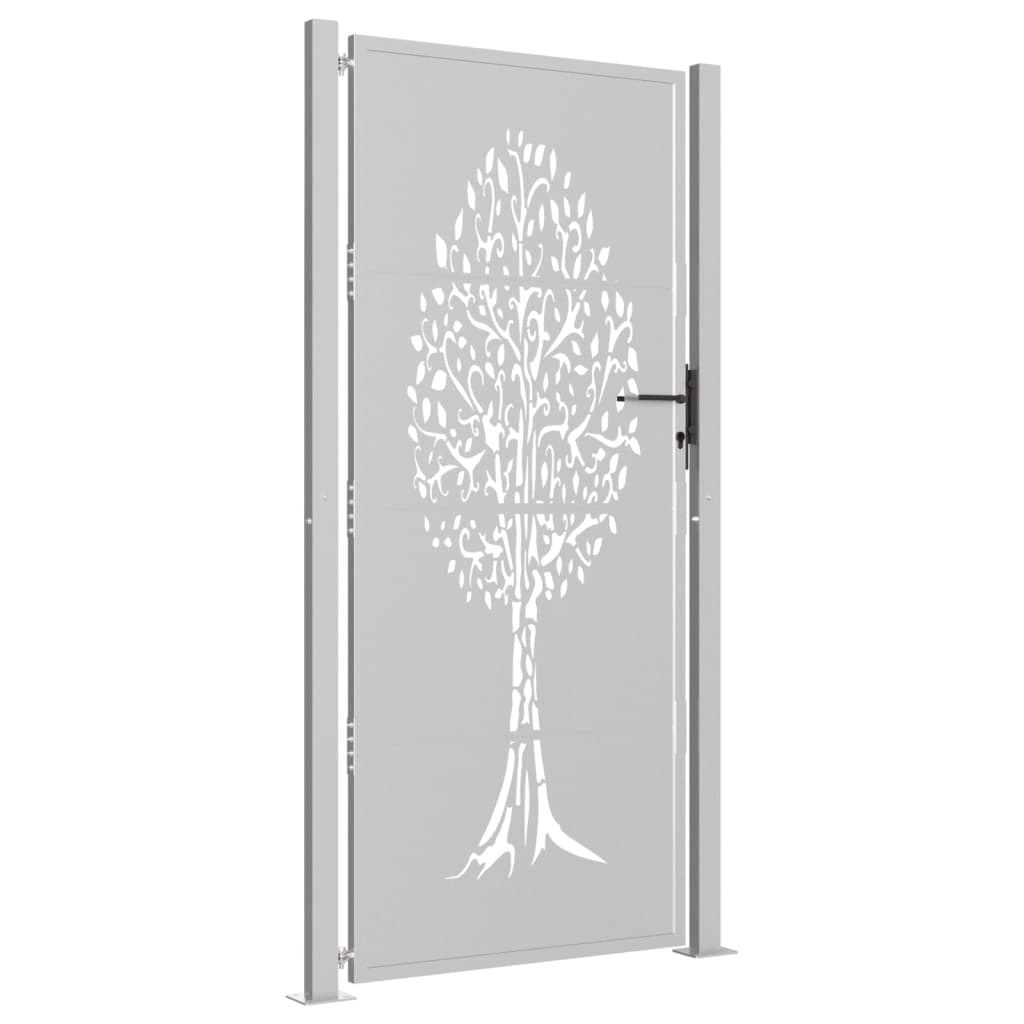 Vidaxl Poort 105x205 cm Cortenstaal Boom Design